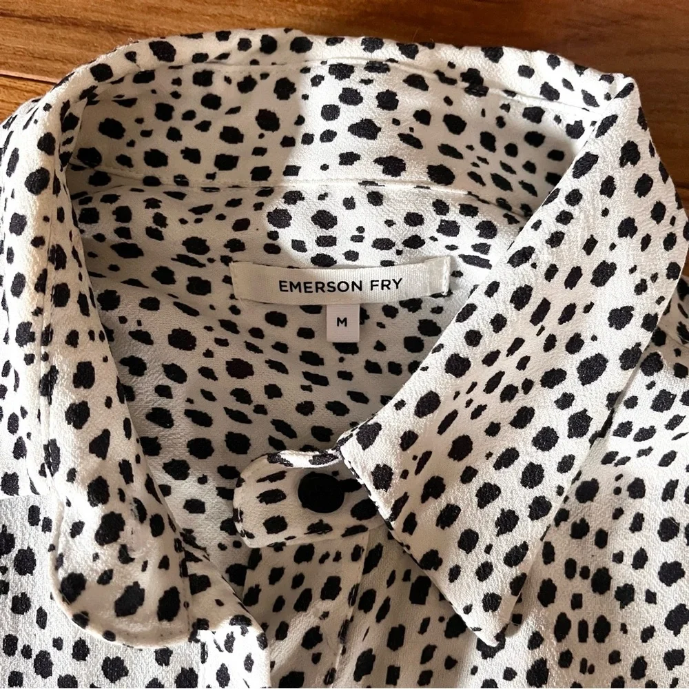 Emerson Fry Cheetah Shirt Dress Medium - Picture 5 of 16